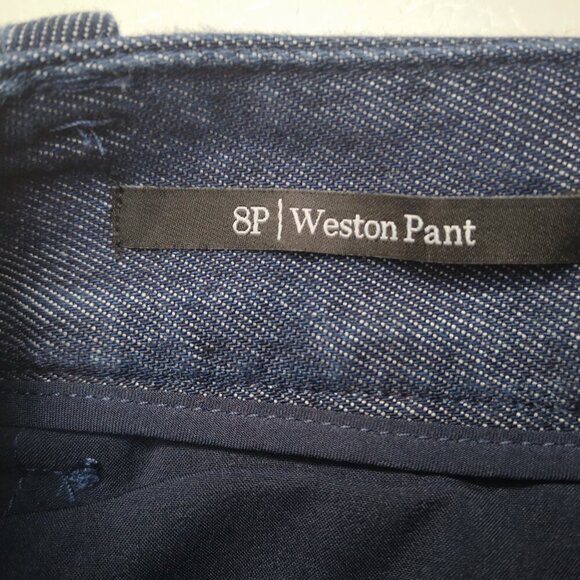 Talbots Petite Weston Pant Dark Wash Ladies Size 8P Pleated Front Pants/Jeans - Picture 3 of 13